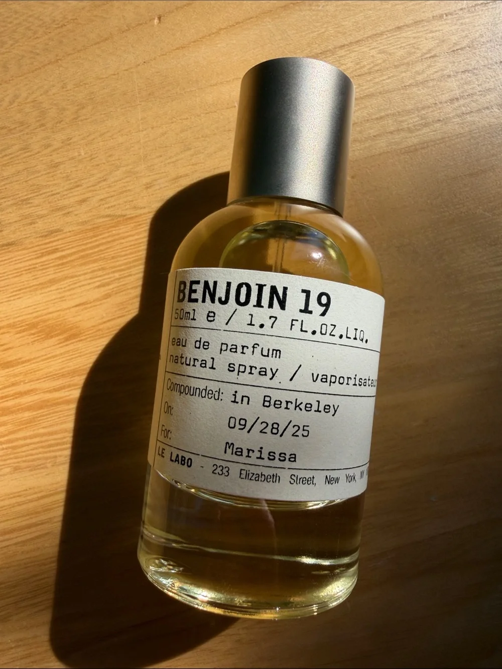 Le Labo Benjoin 19 city exclusive
